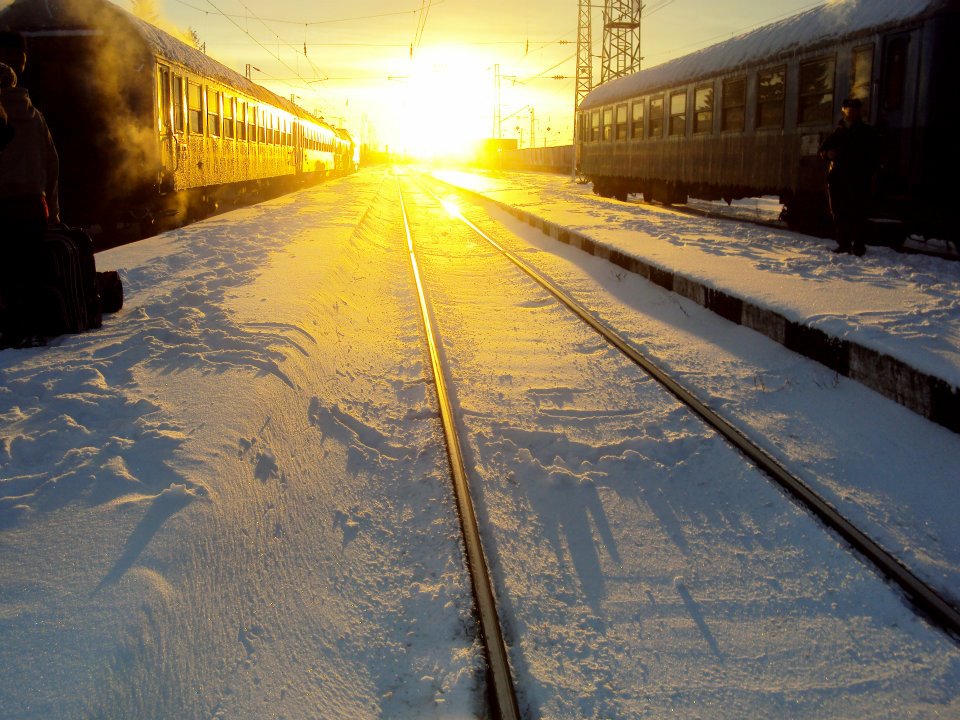 A picture of trains in Bulgaria